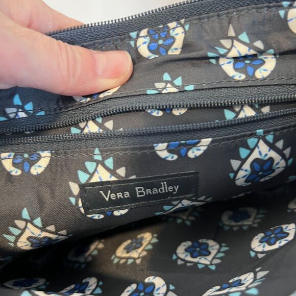 Vera Bradley Little Hipster Crossbody Bag 'Pretty Posies' Quilted Boho Compact - Picture 9 of 11